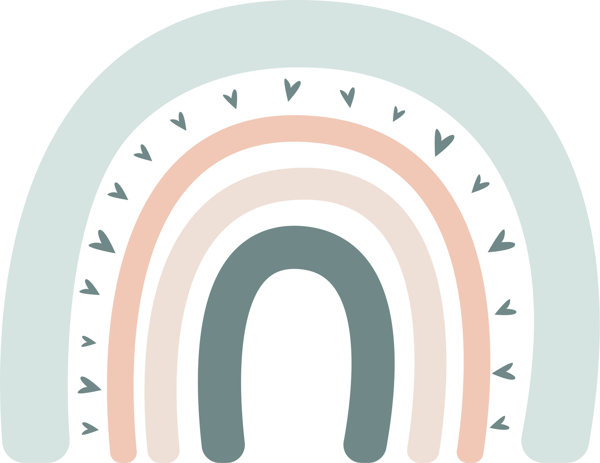 Decorative Organic Rainbow